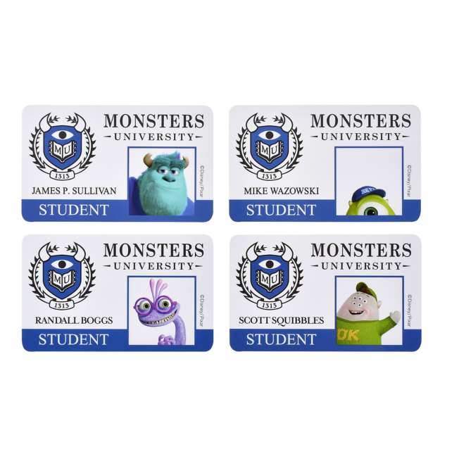 JDS - Sticker Collection x Monsters University Student ID Style Stickers