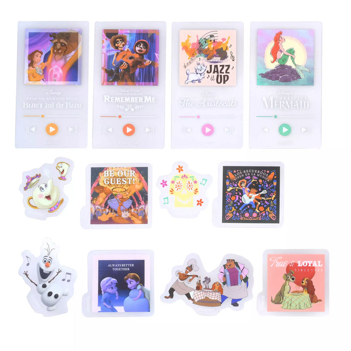 JDS - Sticker Collection x Disney Characters Music "Clear Peel and Stick" Princess Party Stickers