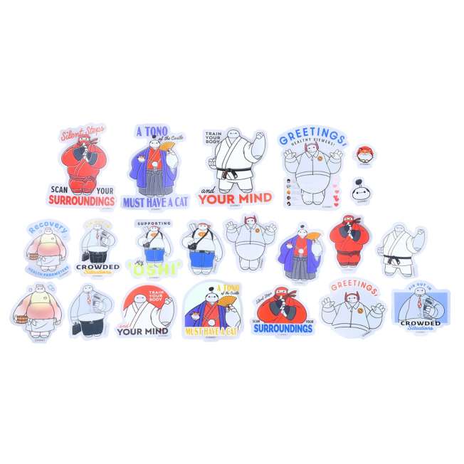 JDS - Sticker Collection x Big Hero 6 Special Costumes "Clear Peel and Stick" Princess Party Stickers