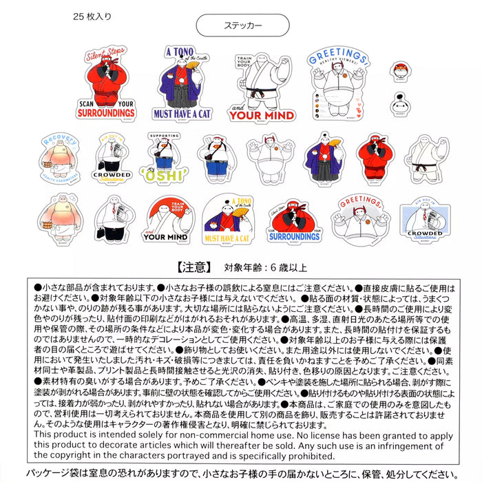 JDS - Sticker Collection x Big Hero 6 Special Costumes "Clear Peel and Stick" Princess Party Stickers