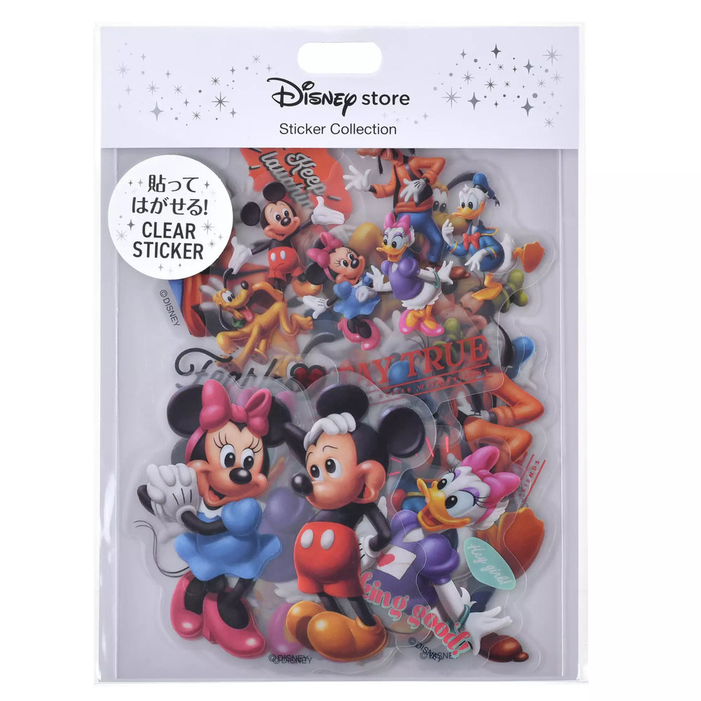 JDS - Sticker Collection x Mickey & Friends "Peel and Stick" Die Cut Clear Stickers