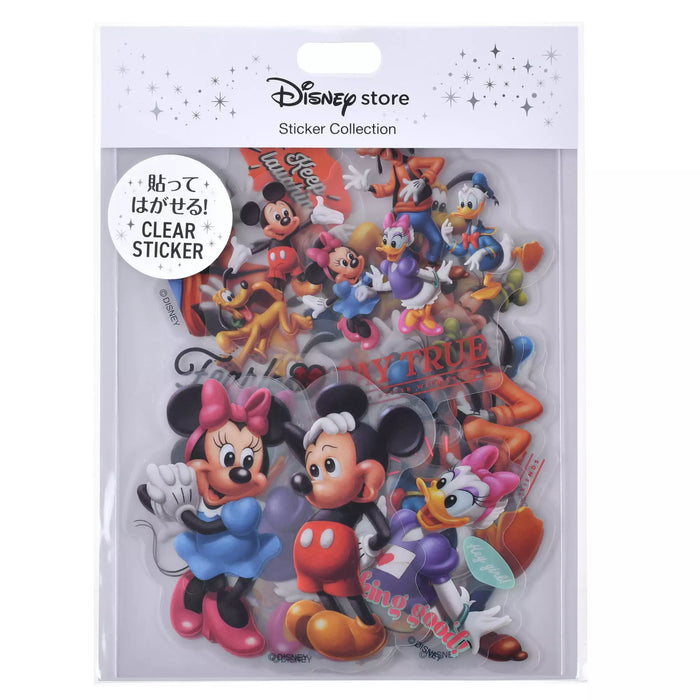 JDS - Sticker Collection x Mickey & Friends "Peel and Stick" Die Cut Clear Stickers