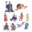 JDS - Sticker Collection x Disney Villains "Peel and Stick" Die Cut Clear Stickers