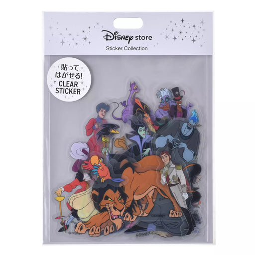 JDS - Sticker Collection x Disney Villains "Peel and Stick" Die Cut Clear Stickers