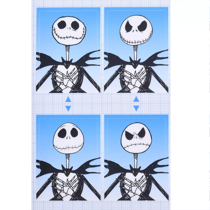 JDS -  2025 Tim Burton's The Nightmare Before Christmas x Jack Skellington ID Photo Style Stickers (Release Date: Sept 16, 2025)
