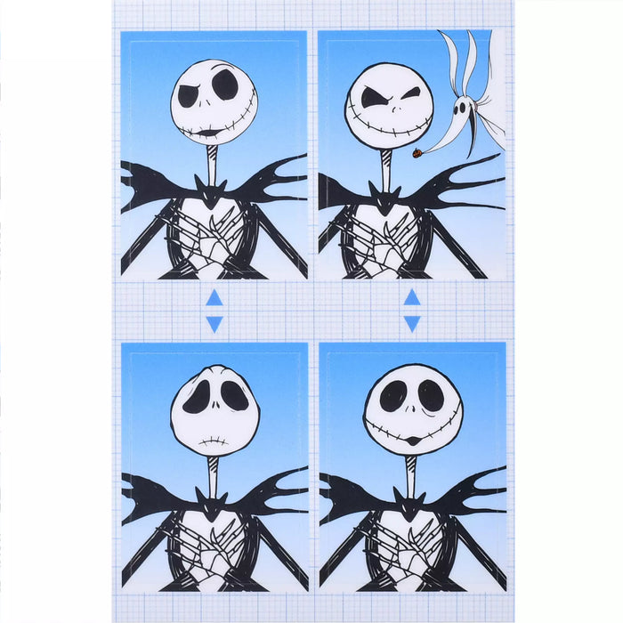 JDS -  2025 Tim Burton's The Nightmare Before Christmas x Jack Skellington ID Photo Style Stickers (Release Date: Sept 16, 2025)