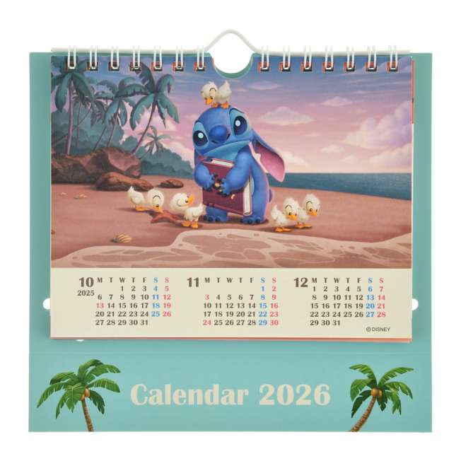 JDS - Calendar & Planner 2026 x Lilo, Stitch, and Scrump "Pop-Up" Desk Calendar (Release Date: Aug 5, 2025)