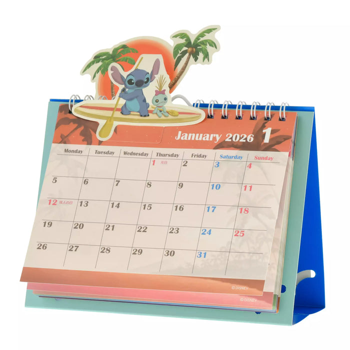 JDS - Calendar & Planner 2026 x Lilo, Stitch, and Scrump "Pop-Up" Desk Calendar (Release Date: Aug 5, 2025)