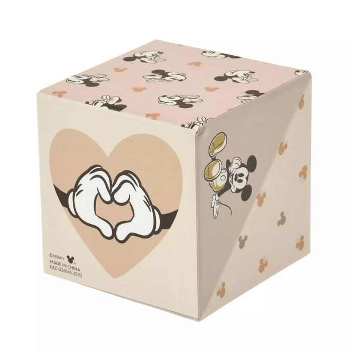 JDS - Mickey & Minnie "Grayish Color" Sticky Notes & Memo Pad with Pen Stand