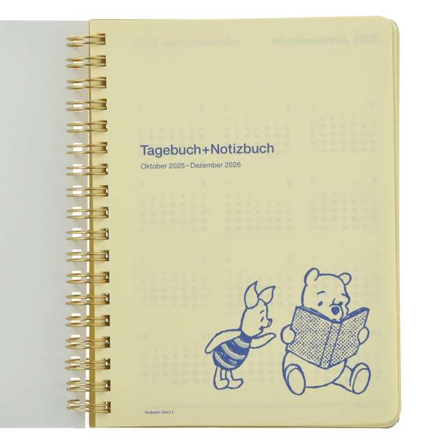 JDS - Calendar & Planner 2026 x Winnie the Pooh, Piglet, and Eeyore Rollbahn Diary L Planner/Schedule Book (Release Date: Aug 5, 2025)