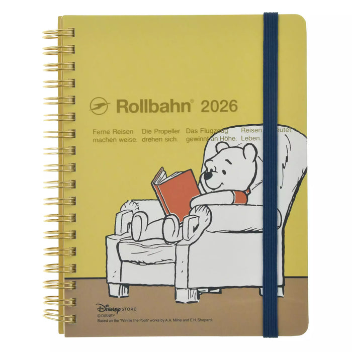 JDS - Calendar & Planner 2026 x Winnie the Pooh, Piglet, and Eeyore Rollbahn Diary L Planner/Schedule Book (Release Date: Aug 5, 2025)