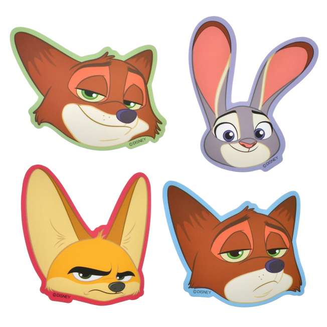 JDS - Sticker Collection x Judy Hopps, Nick Wilde, Finnick Sticker Die Cut Face Stickers