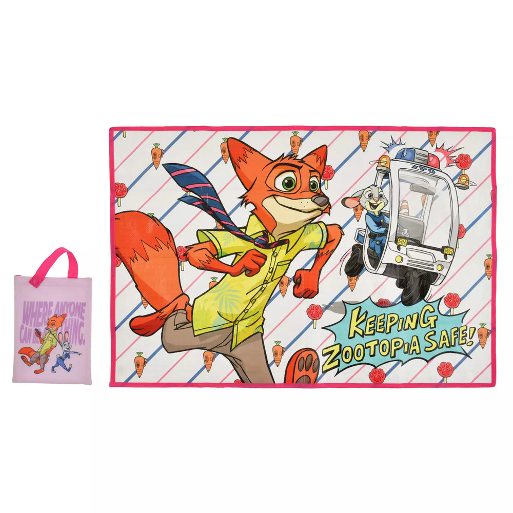 JDS - Zootopia Comic Style x Judy Hopps & Nick Wilde Picnic Blanket in Pouch (Release Date: Aug 5, 2025)
