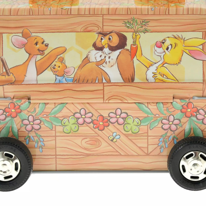 JDS - Even Green x Winnie the Pooh & Friends Waffle Cookies in a Tin Bus (Release Date: Jul 29, 2025)