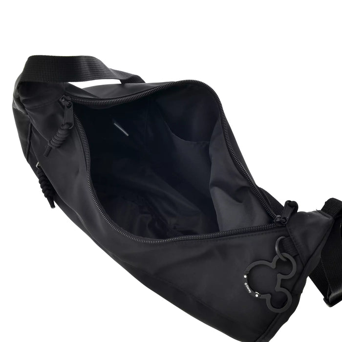 JDS - Casual Bag x Mickey Mouse "Half Moon Black Paracord" Shoulder Bag with Carabiner  (Release Date: Jul 22, 2025)