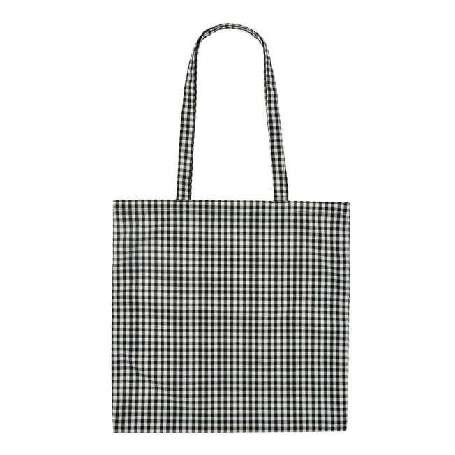 JDS - TOTE BAG Collection x Mickey Mouse Gingham Check Flat Tote Bag