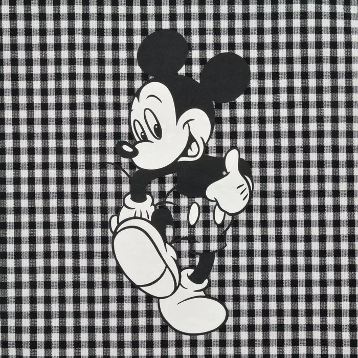 JDS - TOTE BAG Collection x Mickey Mouse Gingham Check Flat Tote Bag