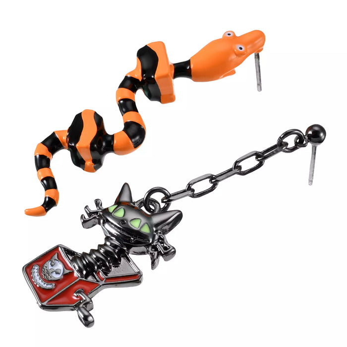 JDS -  2025 Tim Burton's The Nightmare Before Christmas x Snake Asymmetrical Earrings (Release Date: Sept 16, 2025)