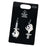 JDS -  2025 Tim Burton's The Nightmare Before Christmas x Jack Skellington Swing Asymmetrical Earrings (Release Date: Sept 16, 2025)