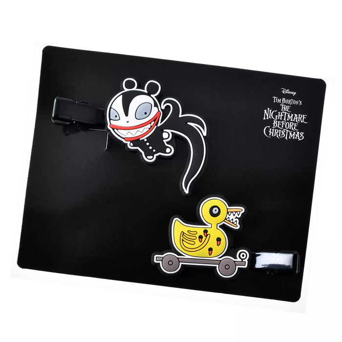 JDS -  2025 Tim Burton's The Nightmare Before Christmas x Vampire Teddy & Killer Duck Hair Clip Set, Glow-in-the-Dark MAEGAMI (Release Date: Sept 16, 2025)