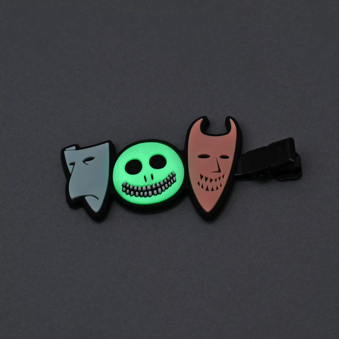 JDS -  2025 Tim Burton's The Nightmare Before Christmas x Oogie Boogie Hair Clip Set Glow-in-the-Dark MAEGAMI (Release Date: Sept 16, 2025)