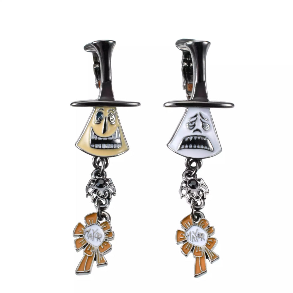 JDS -  2025 Tim Burton's The Nightmare Before Christmas x Mayor's Swing Asymmetrical Earrings (Release Date: Sept 16, 2025)