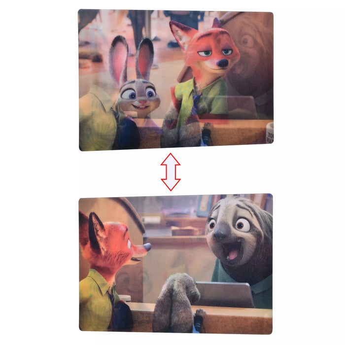 JDS - Judy Hopps & Nick Wilde Flash "Flash, flash, dash!" Lenticular Post Card
