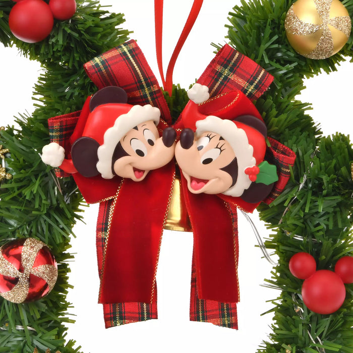 JDS -  2025 Disney Christmas Mickey & Friends x Mickey & Minnie Mouse Light Up Wreath (Release Date: Nov 4, 2025)