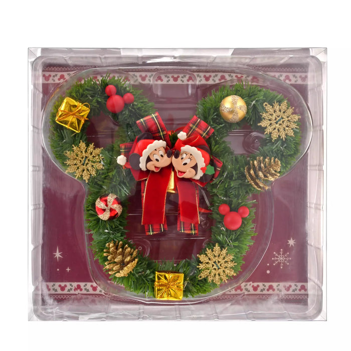 JDS -  2025 Disney Christmas Mickey & Friends x Mickey & Minnie Mouse Light Up Wreath (Release Date: Nov 4, 2025)