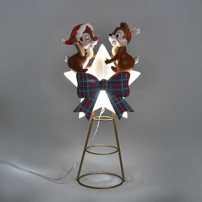 JDS -  2025 Disney Christmas Mickey & Friends x Chip & Dale Light Up Tree Topper (Release Date: Nov 4, 2025)