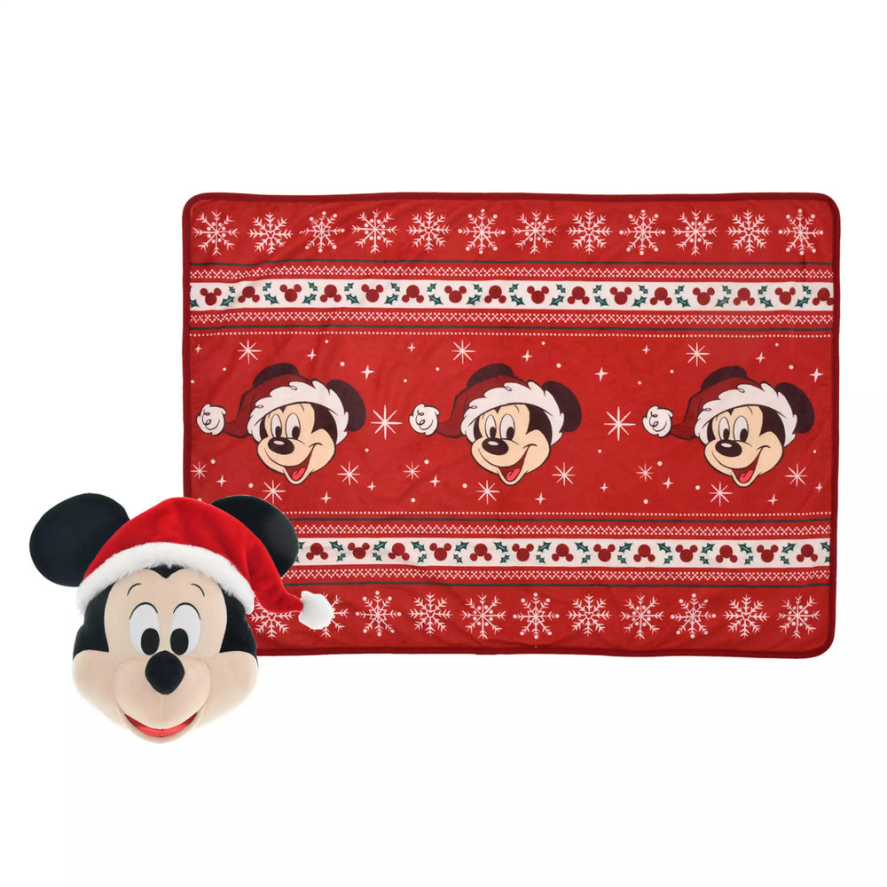 JDS -  2025 Disney Christmas Mickey & Friends x Mickey Mouse 2 Ways Blanket & Cushion (Release Date: Nov 4, 2025)
