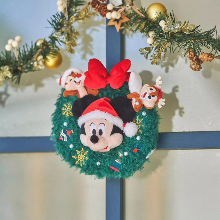 JDS -  2025 Disney Christmas Mickey & Friends x Mickey, Chip & Dale Wreath Plush Toy (Release Date: Nov 4, 2025)