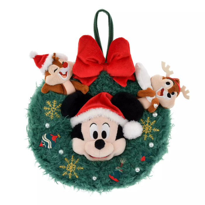 JDS -  2025 Disney Christmas Mickey & Friends x Mickey, Chip & Dale Wreath Plush Toy (Release Date: Nov 4, 2025)