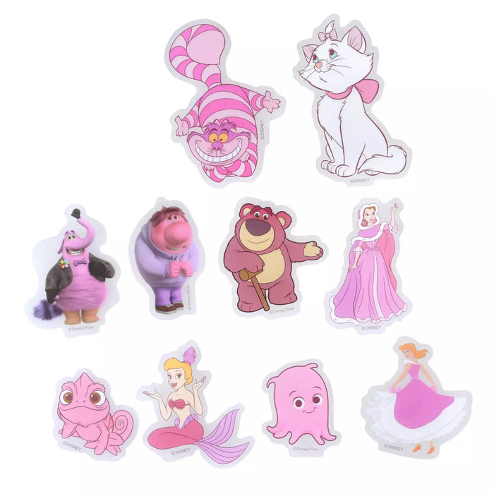 JDS - Sticker Collection x Disney Character Stickers, Clear, Peel-and-Stick, Pink, Die-Cut
