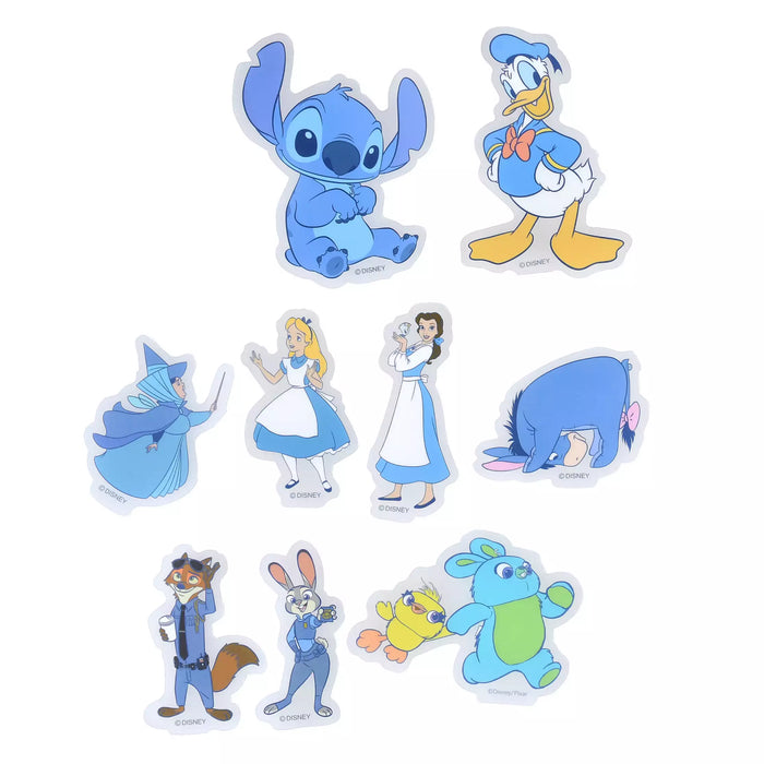 JDS - Sticker Collection x Disney Character Stickers, Clear, Peel-and-Stick, Blue, Die-Cut