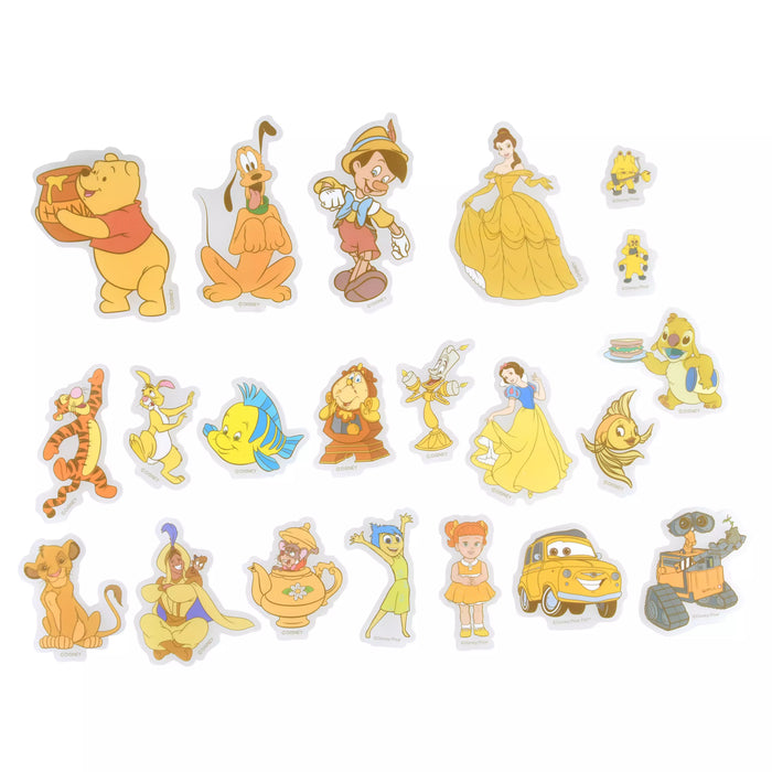 JDS - Sticker Collection x Disney Character Stickers, Clear, Peel-and-Stick, Yellow, Die-Cut