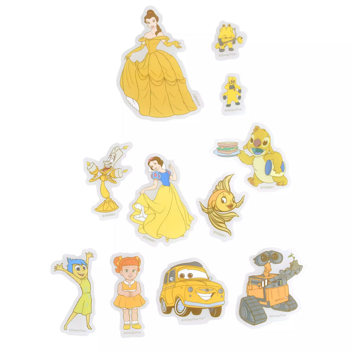 JDS - Sticker Collection x Disney Character Stickers, Clear, Peel-and-Stick, Yellow, Die-Cut