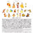 JDS - Sticker Collection x Disney Character Stickers, Clear, Peel-and-Stick, Yellow, Die-Cut