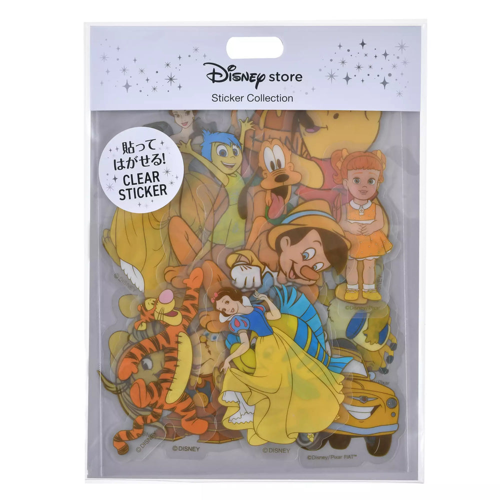 JDS - Sticker Collection x Disney Character Stickers, Clear, Peel-and-Stick, Yellow, Die-Cut