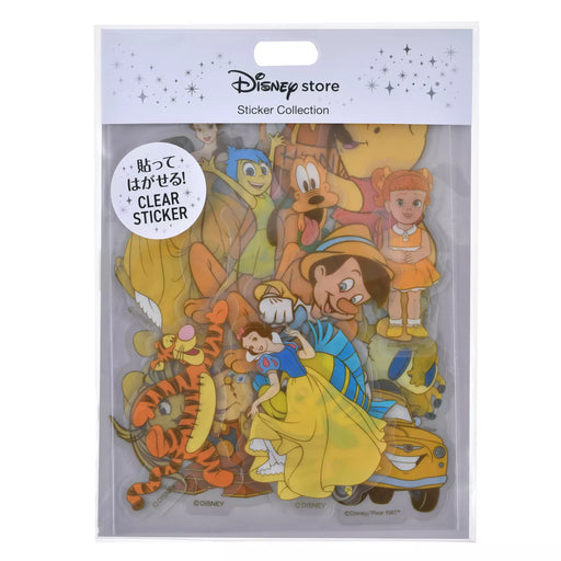 JDS - Sticker Collection x Disney Character Stickers, Clear, Peel-and-Stick, Yellow, Die-Cut