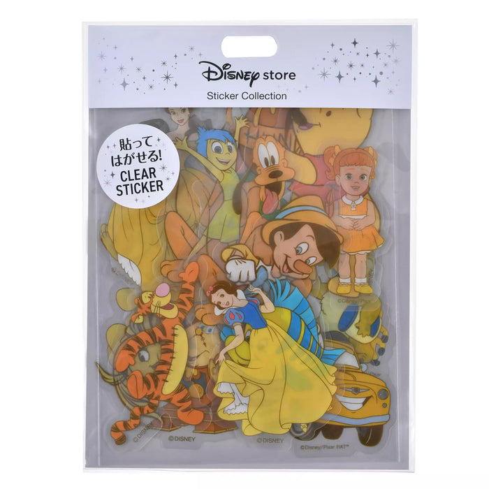 JDS - Sticker Collection x Disney Character Stickers, Clear, Peel-and-Stick, Yellow, Die-Cut