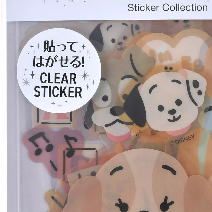 JDS - Sticker Collection x Cute Disney Dog Clear Peel-and-Stick Stickers