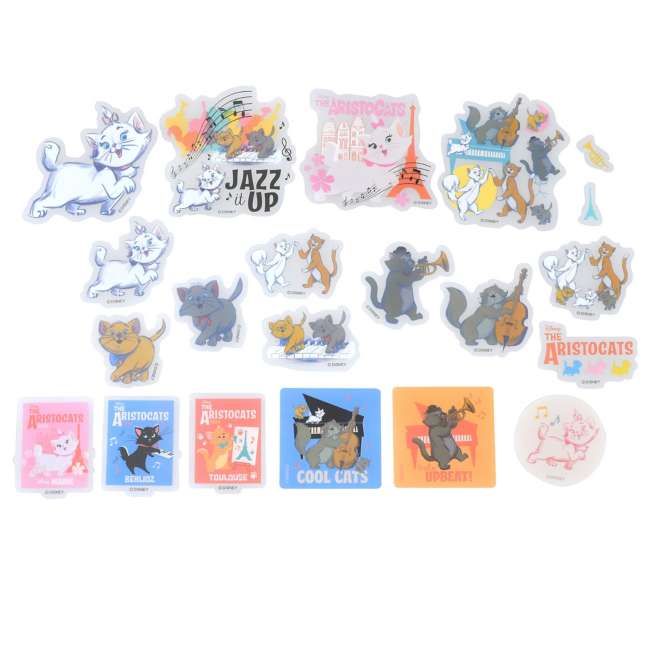 JDS - Sticker Collection x The Aristocats Clear Peel-and-Stick Jazz it Up Stickers