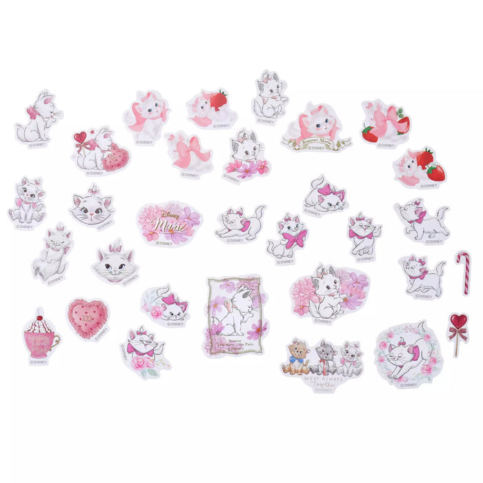 JDS - Sticker Collection Marie, Berlioz, Toulouse The Aristocats Stickers Flakes Case with Chain