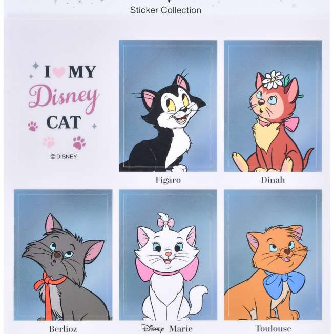 JDS - Sticker Collection x Disney Cat "Yearbook Style" Stickers