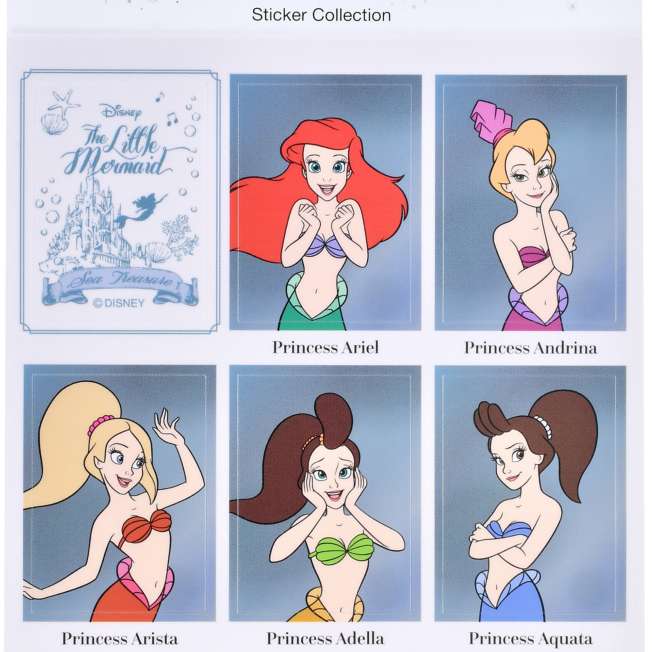 JDS - Sticker Collection x Little Mermaid "Yearbook Style" Stickers