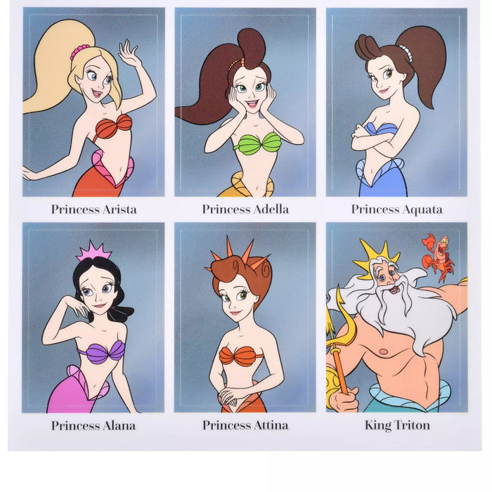 JDS - Sticker Collection x Little Mermaid "Yearbook Style" Stickers