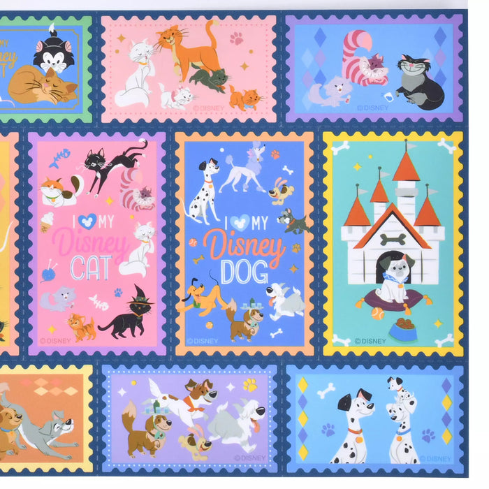 JDS - Sticker Collection x Disney Cat & Dog Deformed "Stamp-Style" Stickers