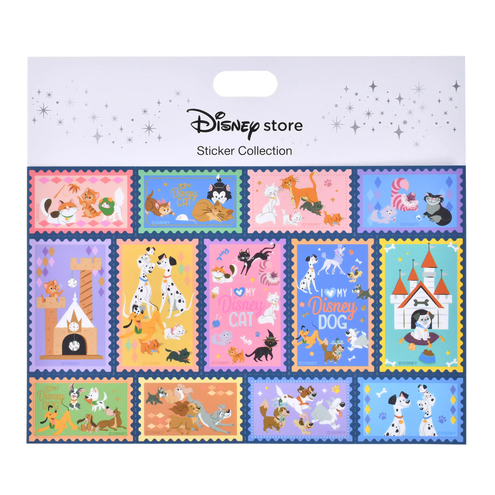 JDS - Sticker Collection x Disney Cat & Dog Deformed "Stamp-Style" Stickers