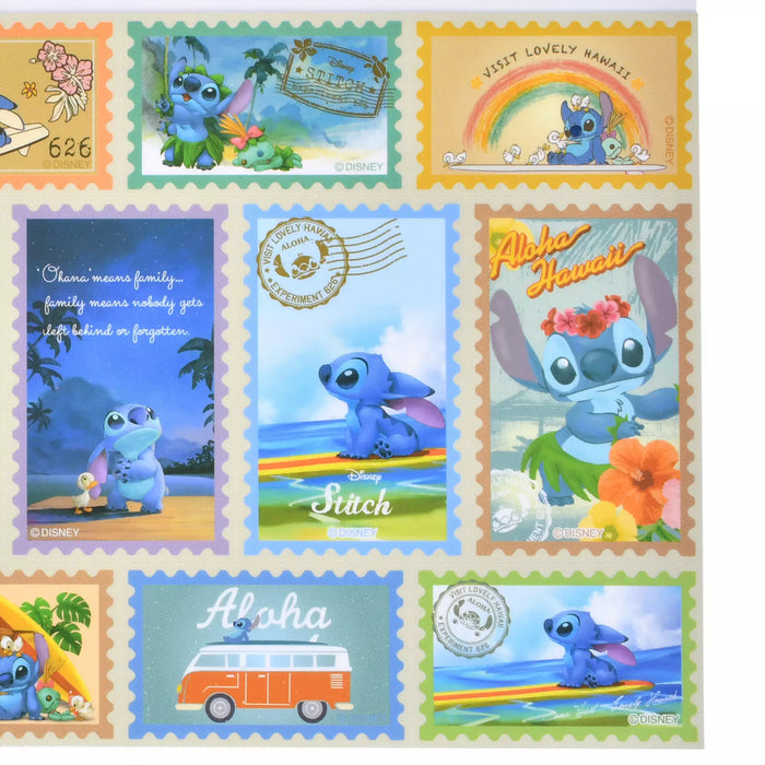 JDS - Sticker Collection x Lilo, Stitch, and Scrump Aloha "Stamp-Style" Stickers